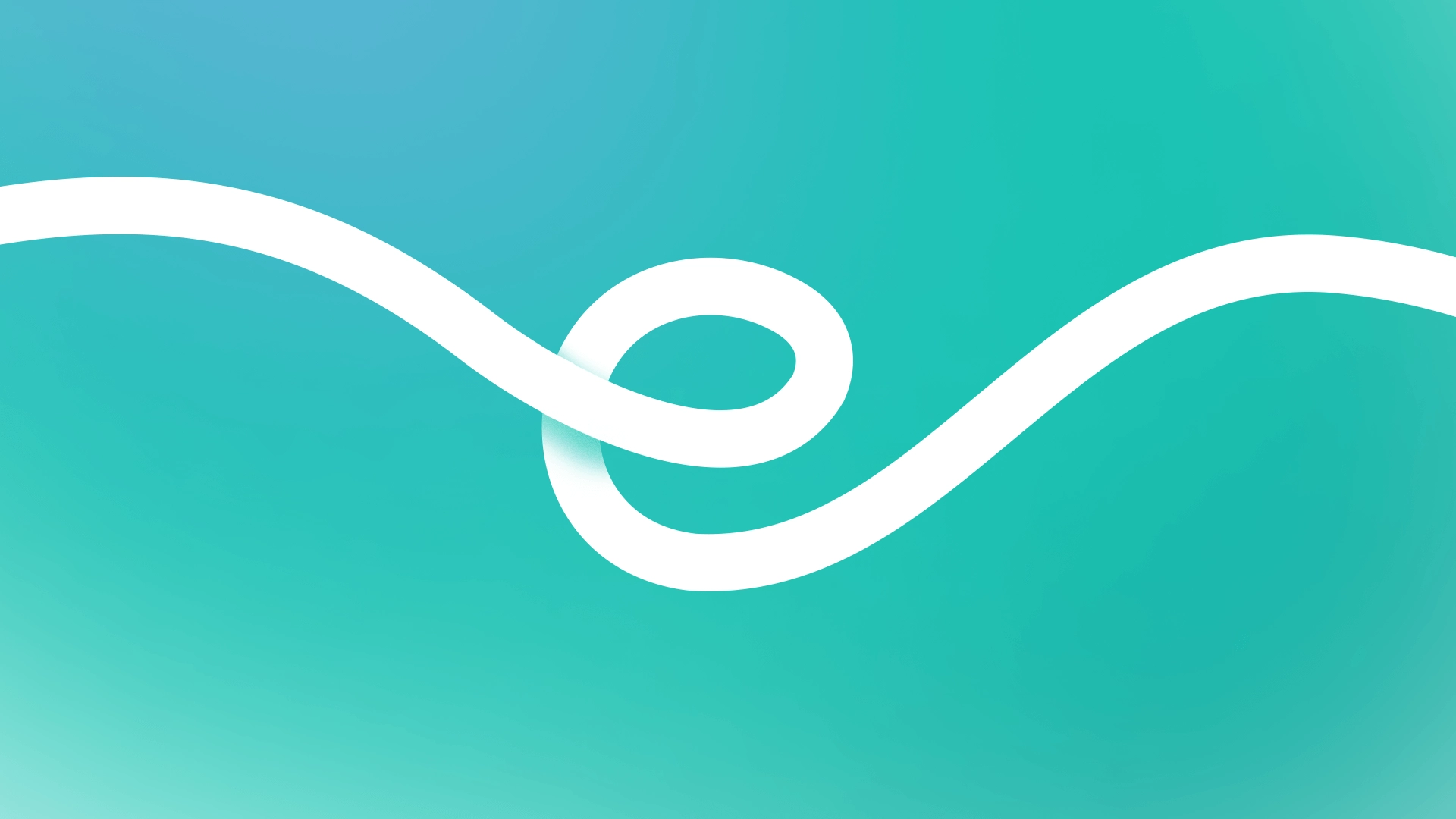 Logotipo esolidar em branco sobre um fundo azul turquesa graidente